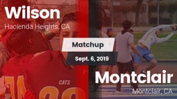 Matchup: Wilson  vs. Montclair  2019