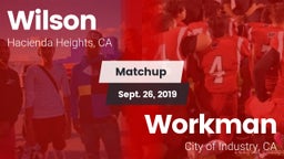 Matchup: Wilson  vs. Workman  2019
