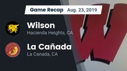 Recap: Wilson  vs. La Cañada  2019