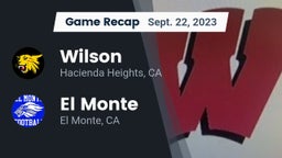 Recap: Wilson  vs. El Monte  2023