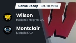 Recap: Wilson  vs. Montclair  2023