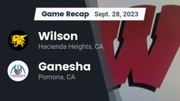 Recap: Wilson  vs. Ganesha  2023