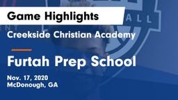 Creekside Christian Academy vs Furtah Prep School Game Highlights - Nov. 17, 2020
