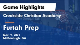 Creekside Christian Academy vs Furtah Prep Game Highlights - Nov. 9, 2021