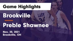 Brookville  vs Preble Shawnee  Game Highlights - Nov. 20, 2021