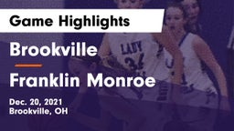 Brookville  vs Franklin Monroe  Game Highlights - Dec. 20, 2021