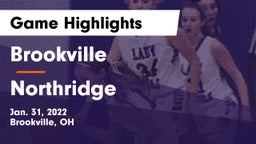 Brookville  vs Northridge  Game Highlights - Jan. 31, 2022