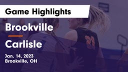 Brookville  vs Carlisle  Game Highlights - Jan. 14, 2023