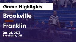 Brookville  vs Franklin  Game Highlights - Jan. 23, 2023