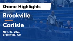 Brookville  vs Carlisle  Game Highlights - Nov. 27, 2023
