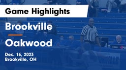 Brookville  vs Oakwood  Game Highlights - Dec. 16, 2023