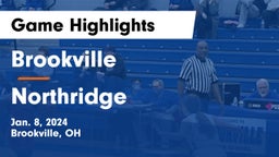 Brookville  vs Northridge  Game Highlights - Jan. 8, 2024