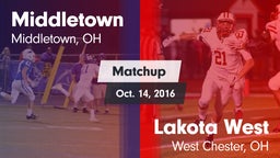 Matchup: Middletown vs. Lakota West  2016
