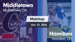 Matchup: Middletown vs. Hamilton  2016