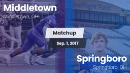 Matchup: Middletown vs. Springboro  2017