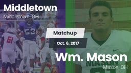 Matchup: Middletown vs. Wm. Mason  2017