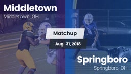 Matchup: Middletown vs. Springboro  2018