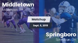 Matchup: Middletown vs. Springboro  2019
