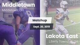 Matchup: Middletown vs. Lakota East  2019