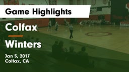 Colfax  vs Winters Game Highlights - Jan 5, 2017