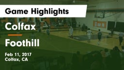 Colfax  vs Foothill  Game Highlights - Feb 11, 2017