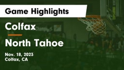 Colfax  vs North Tahoe  Game Highlights - Nov. 18, 2023