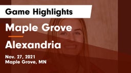 Maple Grove  vs Alexandria  Game Highlights - Nov. 27, 2021