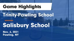 Trinity-Pawling School vs Salisbury School Game Highlights - Nov. 6, 2021