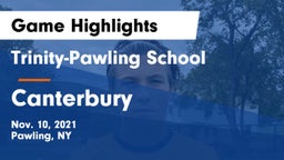 Trinity-Pawling School vs Canterbury  Game Highlights - Nov. 10, 2021