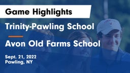 Trinity-Pawling School vs Avon Old Farms School Game Highlights - Sept. 21, 2022