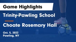 Trinity-Pawling School vs Choate Rosemary Hall  Game Highlights - Oct. 5, 2022