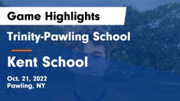Trinity-Pawling School vs Kent School Game Highlights - Oct. 21, 2022