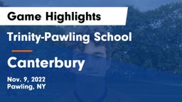 Trinity-Pawling School vs Canterbury  Game Highlights - Nov. 9, 2022