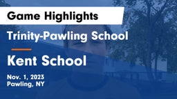 Trinity-Pawling School vs Kent School Game Highlights - Nov. 1, 2023