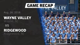 Recap: Wayne Valley  vs. Ridgewood  2016