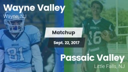 Matchup: Wayne Valley High vs. Passaic Valley  2017