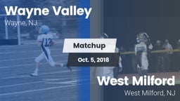 Matchup: Wayne Valley High vs. West Milford  2018