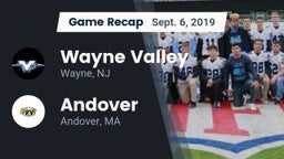 Recap: Wayne Valley  vs. Andover  2019