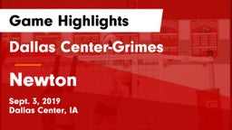 Dallas Center-Grimes  vs Newton   Game Highlights - Sept. 3, 2019