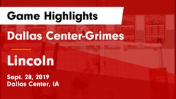 Dallas Center-Grimes  vs Lincoln  Game Highlights - Sept. 28, 2019