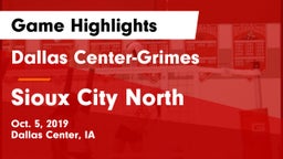 Dallas Center-Grimes  vs Sioux City North  Game Highlights - Oct. 5, 2019