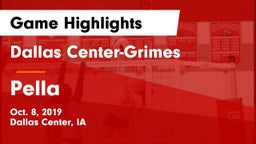 Dallas Center-Grimes  vs Pella  Game Highlights - Oct. 8, 2019