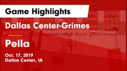 Dallas Center-Grimes  vs Pella  Game Highlights - Oct. 17, 2019