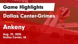 Dallas Center-Grimes  vs Ankeny  Game Highlights - Aug. 29, 2020