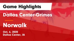 Dallas Center-Grimes  vs Norwalk  Game Highlights - Oct. 6, 2020