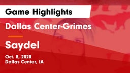 Dallas Center-Grimes  vs Saydel  Game Highlights - Oct. 8, 2020