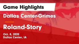 Dallas Center-Grimes  vs Roland-Story  Game Highlights - Oct. 8, 2020