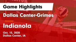Dallas Center-Grimes  vs Indianola  Game Highlights - Oct. 15, 2020