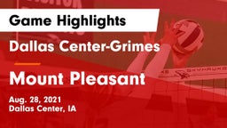 Dallas Center-Grimes  vs Mount Pleasant  Game Highlights - Aug. 28, 2021