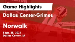 Dallas Center-Grimes  vs Norwalk  Game Highlights - Sept. 25, 2021